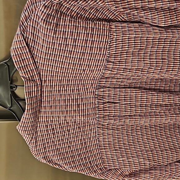 💕XIRENA💕 Dawson Plaid Crop Button Up Shirt ~ Coral Cove Large NWOT - Picture 14 of 16